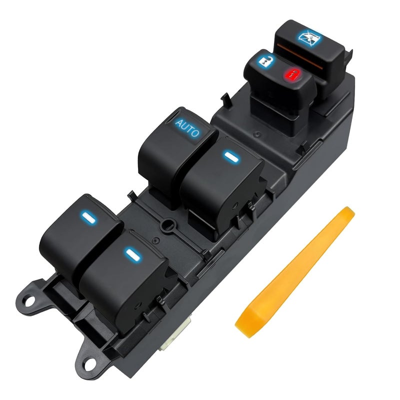BELGEMAY Driver - Side Window Switch with Ice - Blue LED Lights - Fits 07-11 Camry XLE, 12-14 Prius C, 12-14 Camry, 08-15 Scion xB/xD, 12-15 Tacoma​ - Image 1